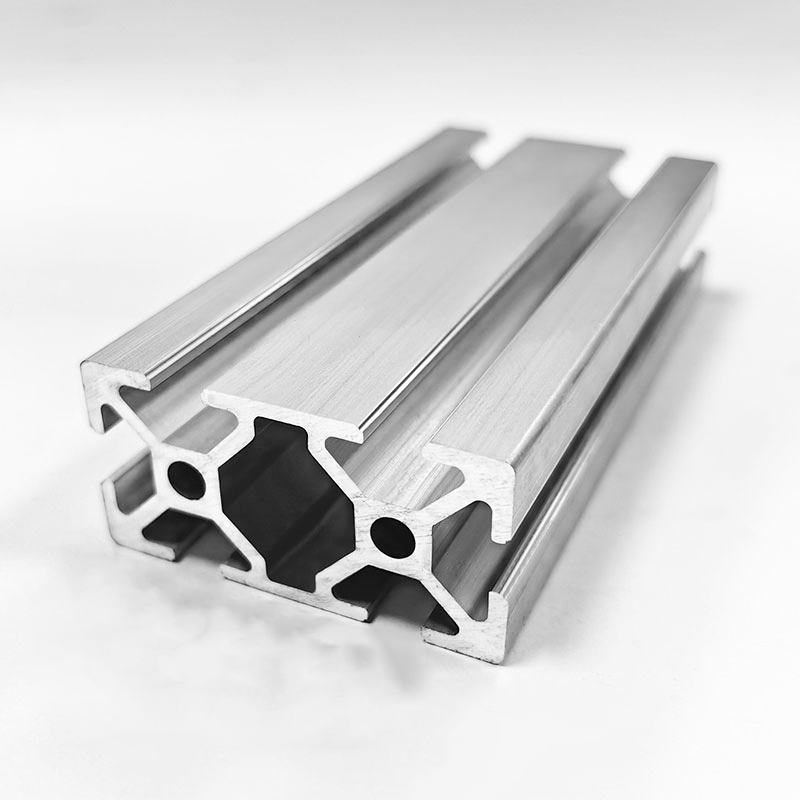 2550 Industrie-Aluminiumprofil, 25 x 50 mm, rechteckiger Querschnitt, 6 mm Schlitzbreite, verstärkte Struktur mit mehreren Schlitzen