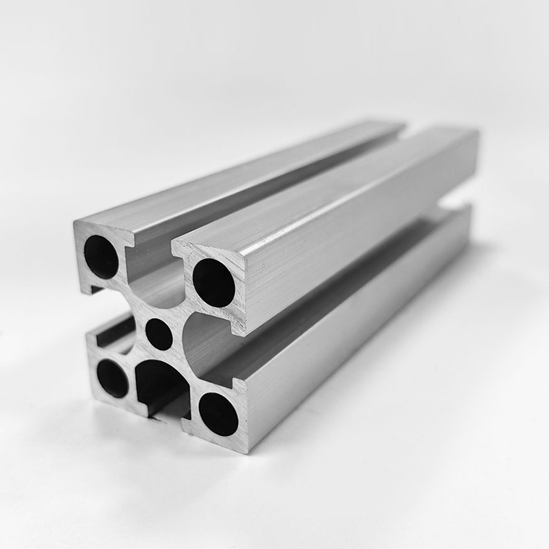 HS-6-3030GU Verdicktes quadratisches Schlitz-3030-Aluminiumprofil, 6,5 mm Schlitzbreite, 2,3 mm Wandstärke, silbernes Industriealuminium