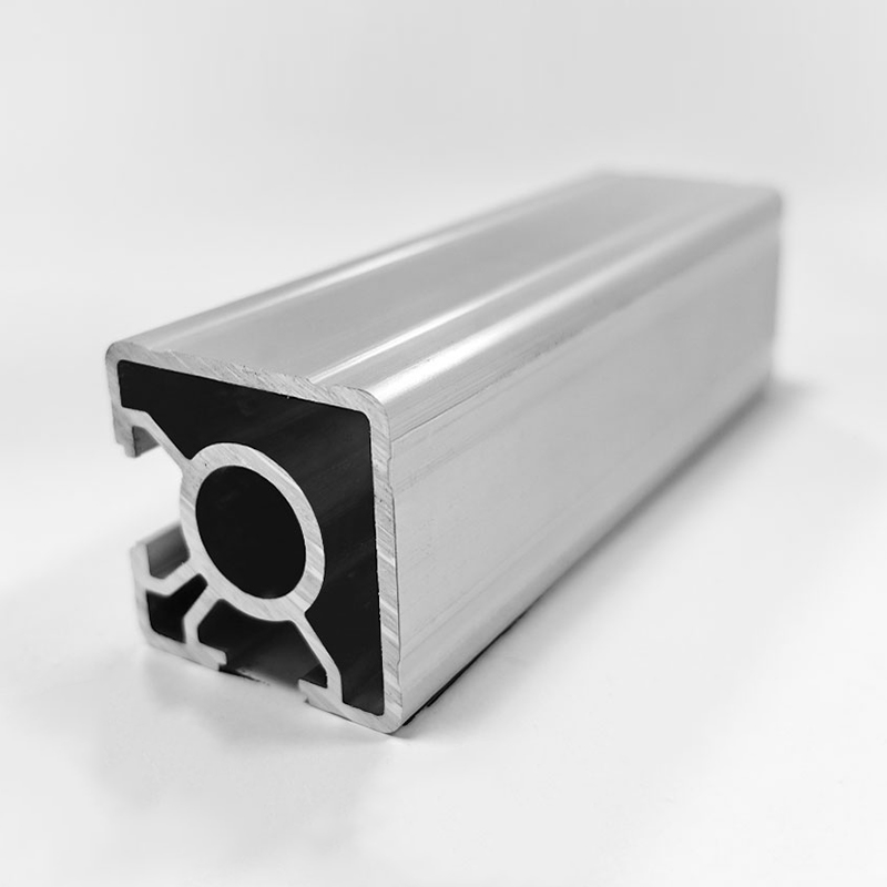 HS-8-3030CY 3030 T-Nut-Aluminiumprofil mit großem Loch, zweifarbig Silber und Schwarz, 7 mm Schlitztiefe, industrielles Aluminium