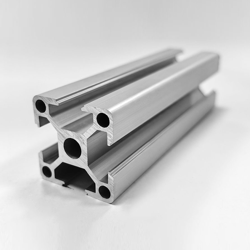 HS-8-3030A Hochfestes 3030 T-Nut-Aluminiumprofil, 2,0 mm Wandstärke, silberfarbenes Industriealuminium
