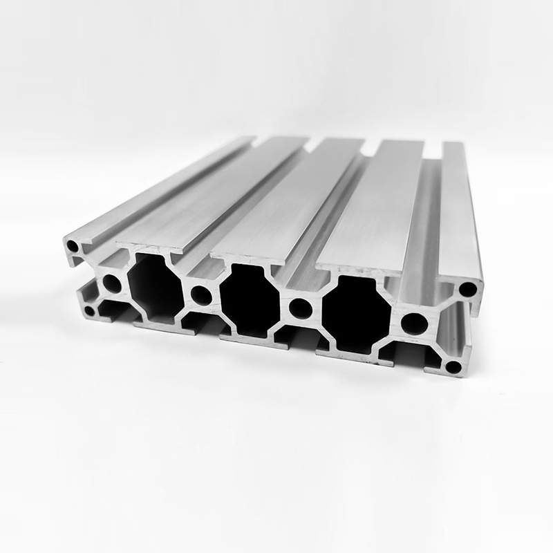 HS-8-30120 30*120 T-Nut-Aluminiumprofil, 8 mm Schlitzbreite, 2,0 mm Wandstärke, silberfarbenes Industriealuminium