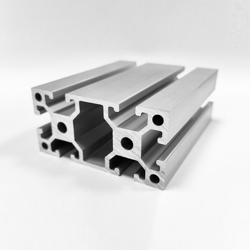 HS-8-4080FW Verdicktes, flexibles T-Nut-Industriealuminiumprofil, anpassbares silbernes Industriealuminium
