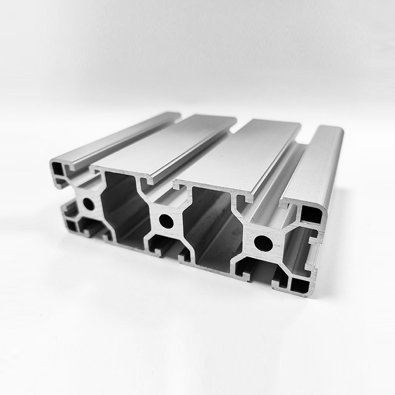 HS-8-40120 Industrie-Aluminiumprofil mit breitem T-Nut, silber eloxiertes Hochleistungsaluminium