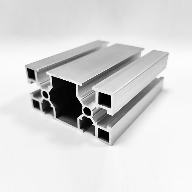 HS-8-4080GA Leichtes industrielles Aluminiumprofil mit quadratischen Schlitzen, silber eloxiertes Universalaluminium