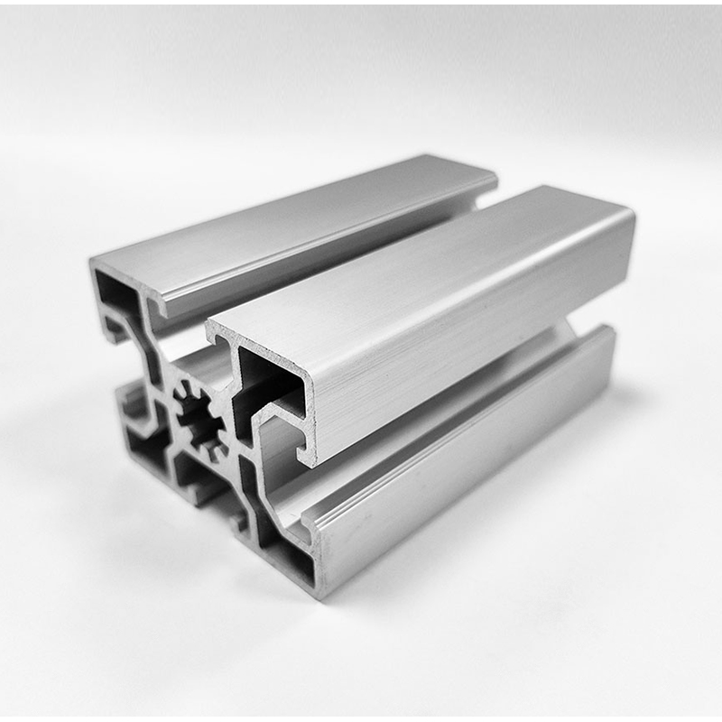 HS-10-4560 Universelles industrielles Aluminiumprofil mit T-Nut, 45 x 60 silberfarbenes Standardaluminium
