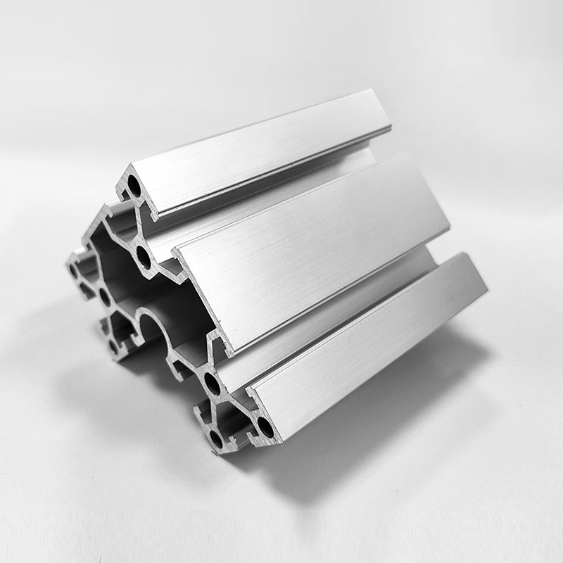 HS-8-8840Z Präzisions-Tiefschlitz-T-Nut-Industriealuminiumprofil, 80-eckiges silbernes Präzisionsmontagealuminium