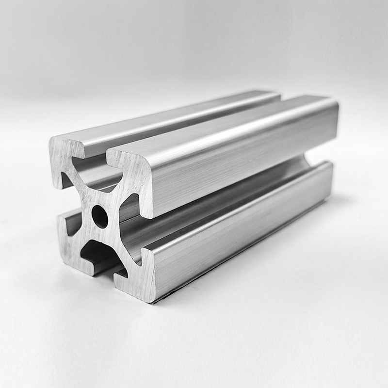 HS-8-4040W Extra robustes T-Nut-4040-Aluminiumprofil, 4,5 mm extra dicke Wandstärke, Φ6,7 Lochdurchmesser, silbernes Industriealuminium