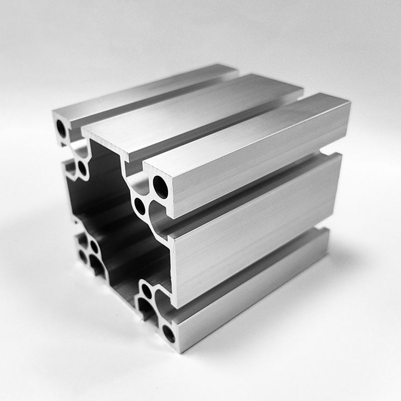 HS-8-8080GU U-Nut-Industrie-Aluminiumprofil mit tiefem Schlitz, 80-eckiges silbernes High-Fit-Aluminium