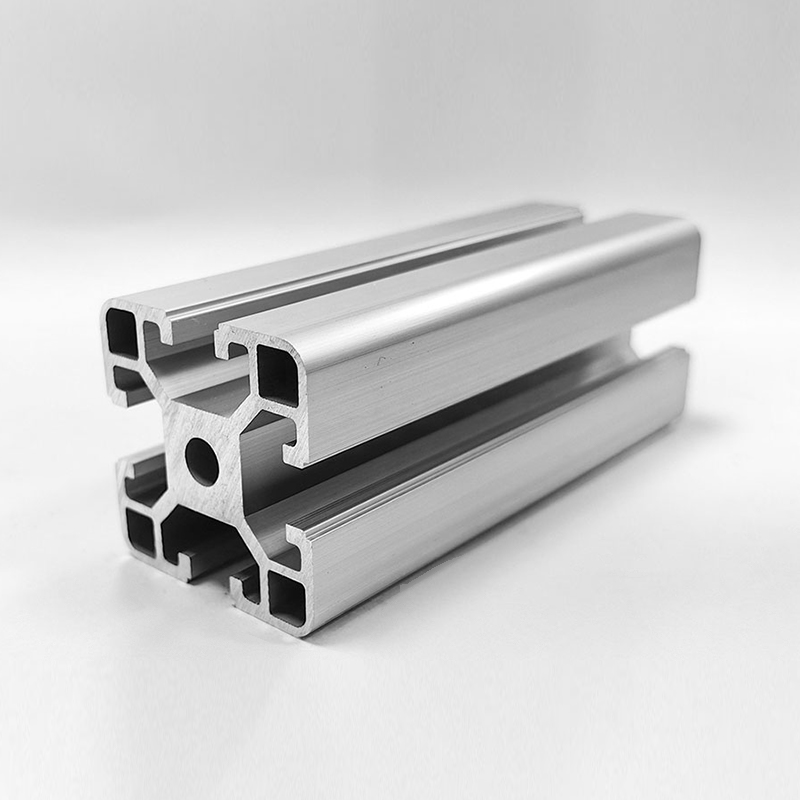 HS-8-4040B Verdicktes tragendes T-Nut-4040-Aluminiumprofil, 2,5 mm Wandstärke, 8,2 mm Schlitzbreite, silbernes Industriealuminium