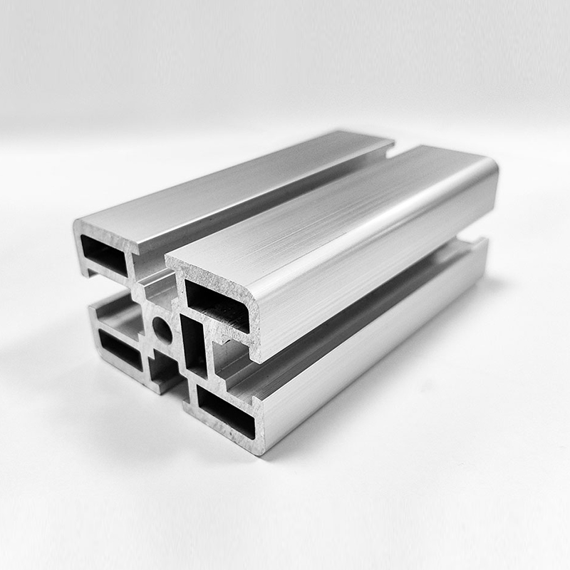 HS-8-4060G Hochstabiles industrielles Aluminiumprofil mit quadratischem Schlitz, verdicktes silbernes Industriealuminium