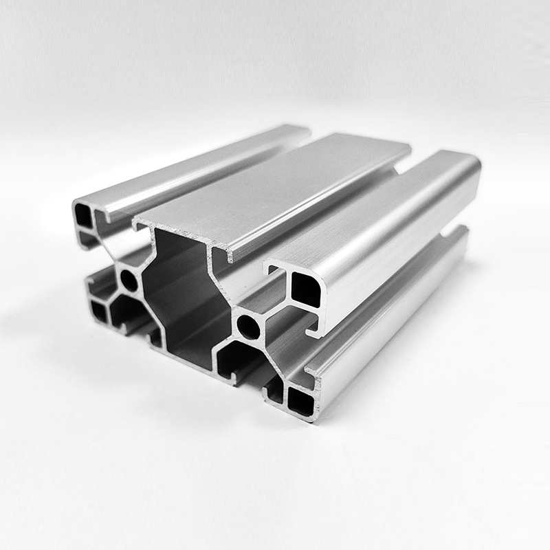 HS-8-4080L Leichtes industrielles Aluminiumprofil mit T-Nut, dünnwandiges silbernes Industriealuminium