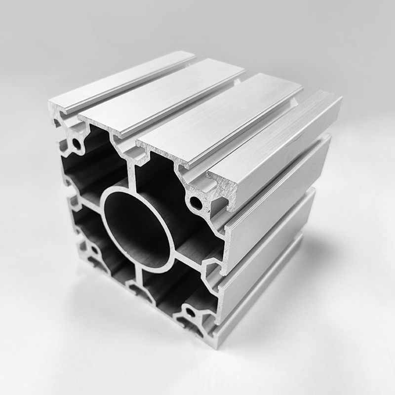 HS-8-120120L Hochleistungs-T-Nut-Aluminium-Extrusionsprofil mit 120 mm x 120 mm Querschnitt für große industrielle Rahmensysteme