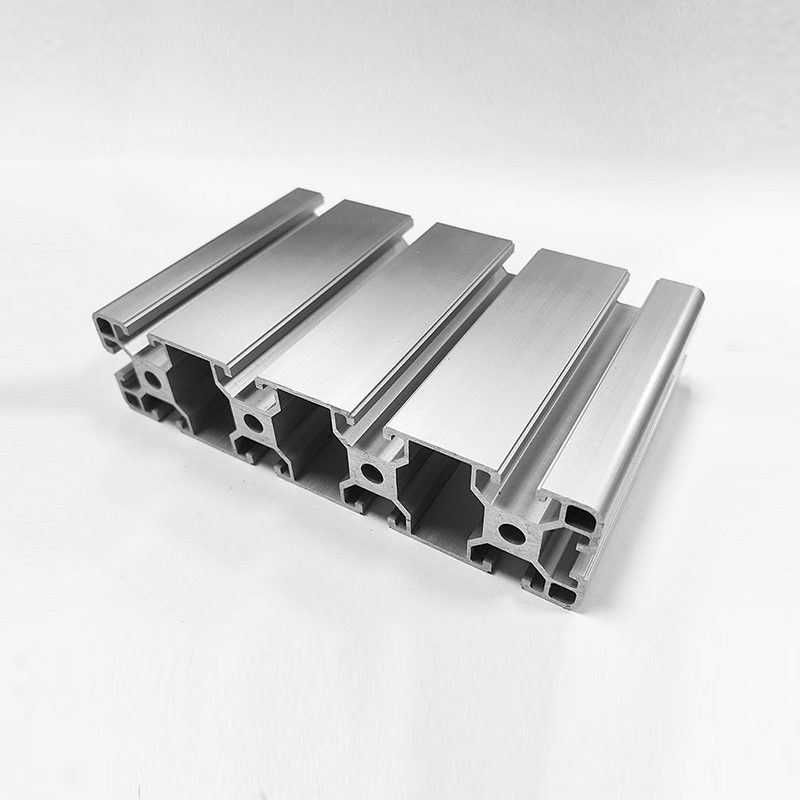 HS-8-40160 Extrabreites industrielles Aluminiumprofil mit T-Nut, eloxiertes silberfarbenes, besonders robustes Aluminium