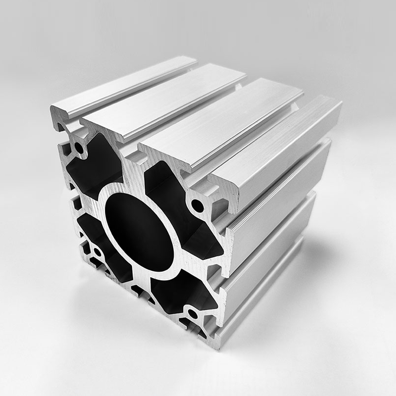 HS-8-120120 Ultrahochbelastbares T-Nut-Aluminium-Strangpressprofil mit 15 mm Wandstärke für extrem belastbare Industrierahmen