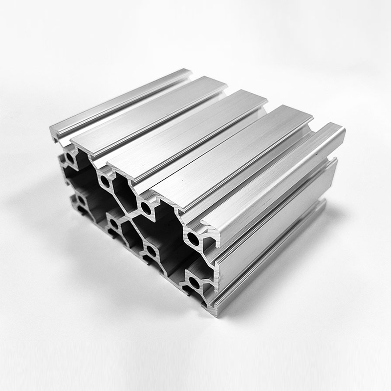 HS-8-60120 Extrabreites industrielles Aluminiumprofil mit T-Nut, 60 x 120 silberfarbenes Hochleistungsaluminium