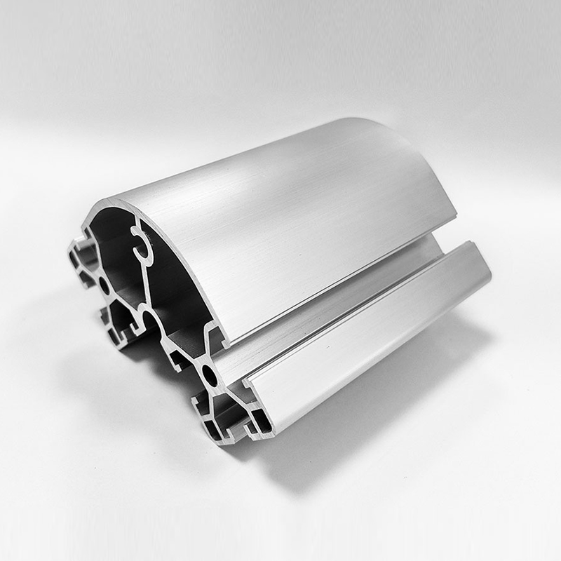 HS-8-8840R Leichtes Industrie-Aluminiumprofil mit tiefem Schlitz und T-Nut, 80-eckiges silbernes Aluminium mit einfacher Konstruktion