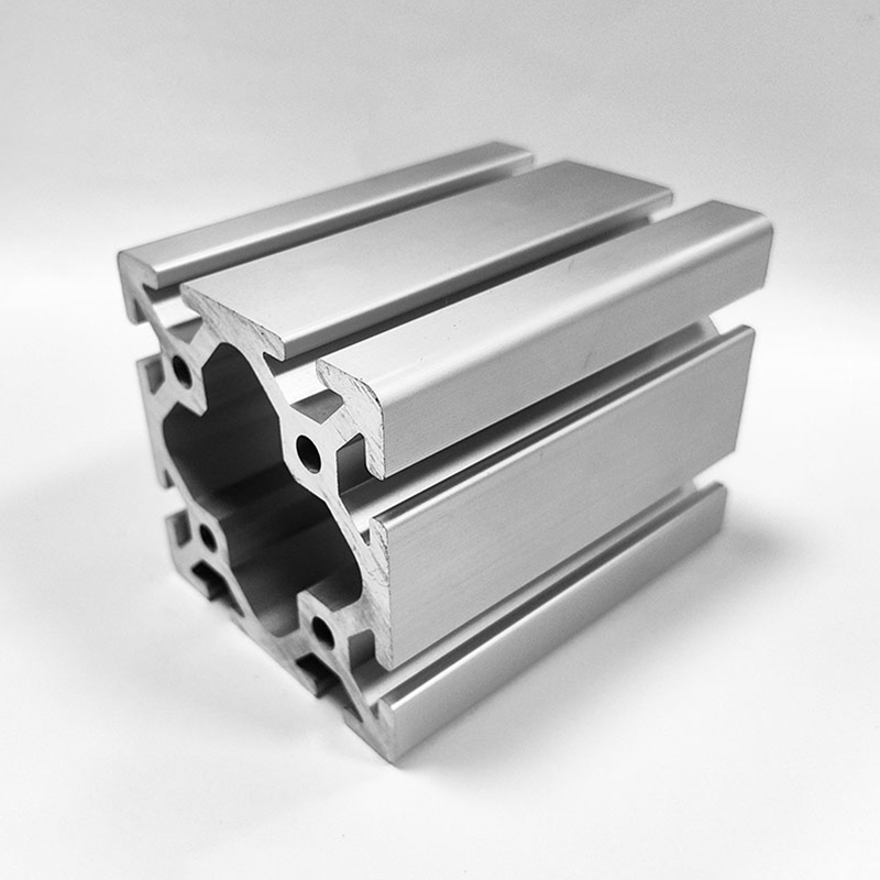 HS-8-8080W Extra dickwandiges Industrie-Aluminiumprofil mit T-Nut, 80-eckiges silberfarbenes, extra schweres Aluminium