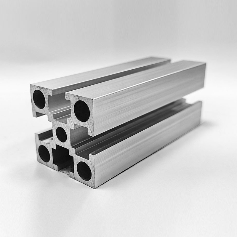 HS-8-4040G Tiefschlitz-verdicktes Vierkantschlitz-4040-Aluminiumprofil, 3 mm Wandstärke, 8,2 mm Schlitzbreite, 14 mm tiefer Schlitz, kein Lochdurchmesser, industrielles Aluminium